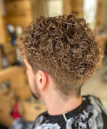 Men's curly hairstyles at top Nottingham Barbers