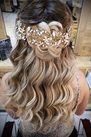Bridal Hair & Makeup at top Nottingham wedding hairdressers