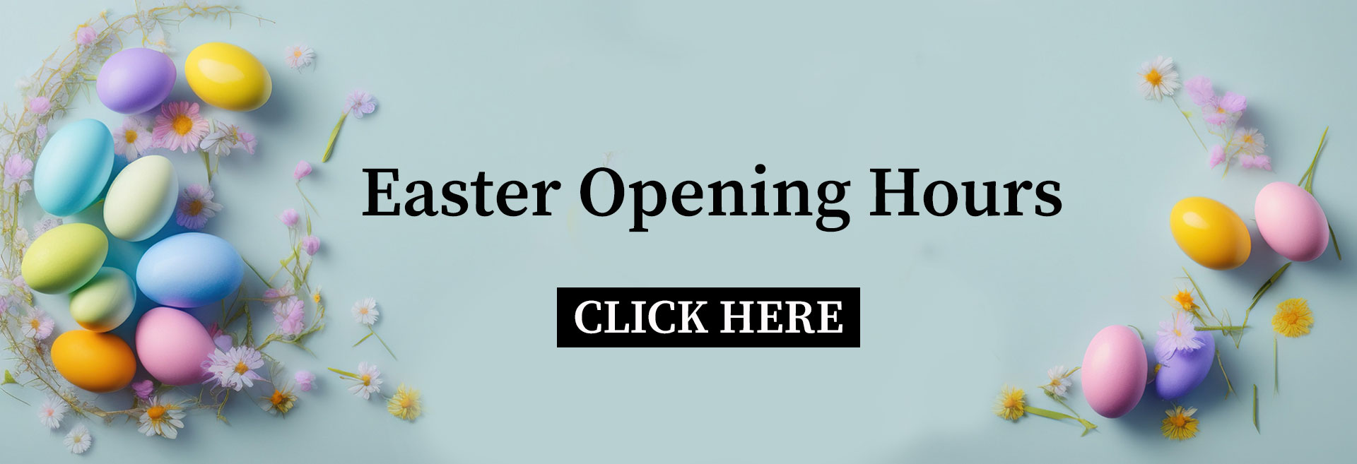 Easter Opening Hours banner