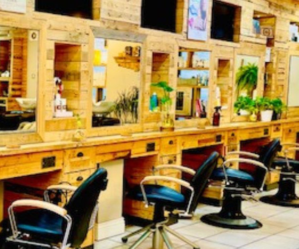 In the salon at Jacks and Buckley Nottingham 600 × 500px